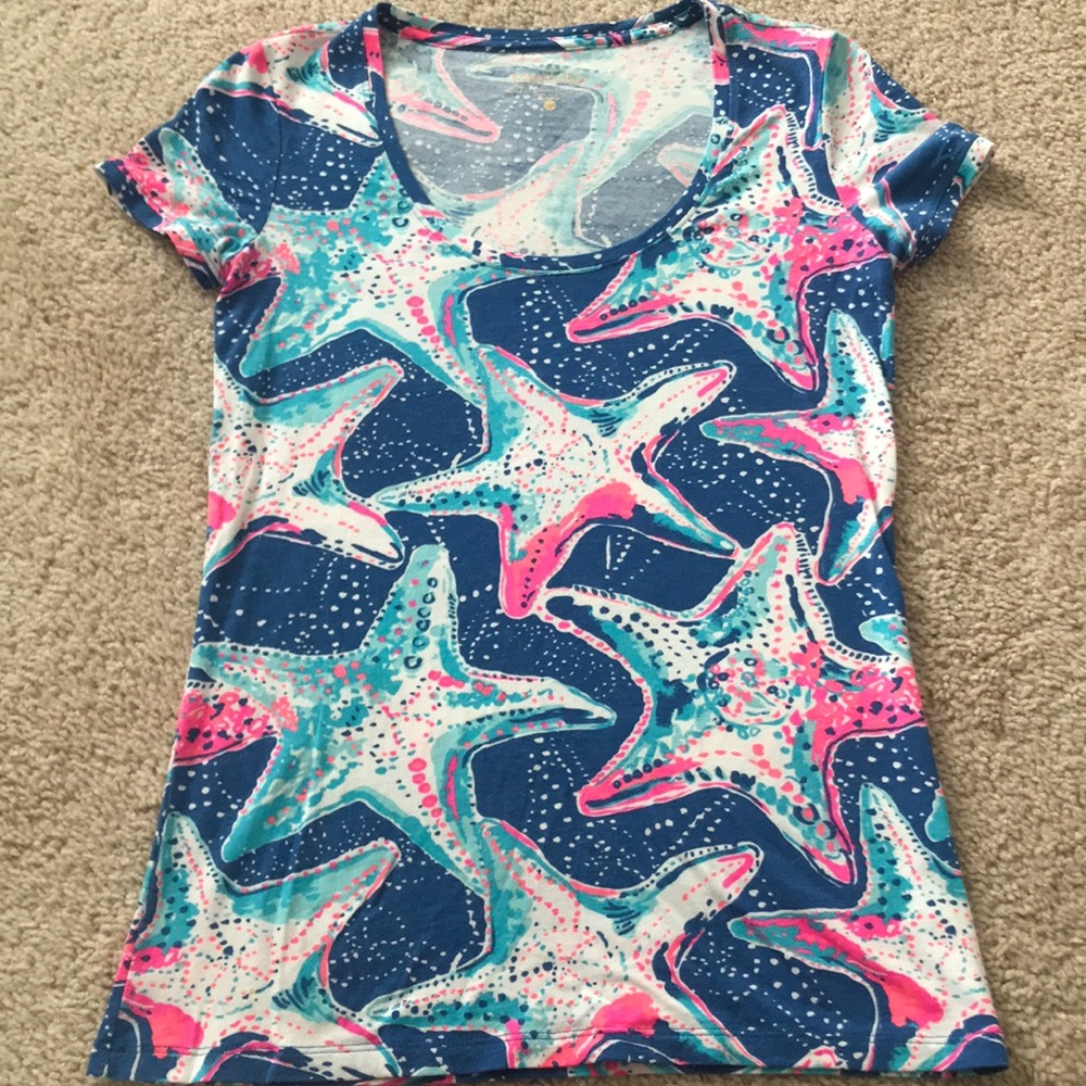 Lilly Pulitzer XXS Starstruck Dori Tee